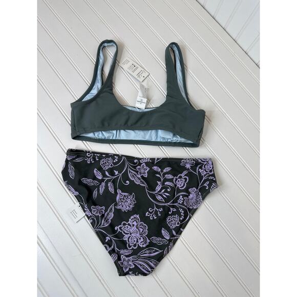 NWT Cupshe Two Piece Bikini - Holiday Underwire Top & High Waist Bottom Bundle M - Picture 6 of 6